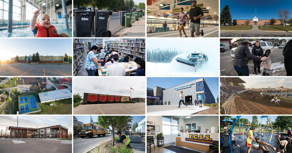 Collage of town services