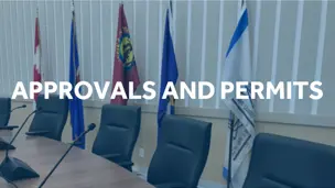 Approvals and Permits - municipal right of way works and excavation permit, road, lane, and parking lot closure application, and shallow utility approvals.