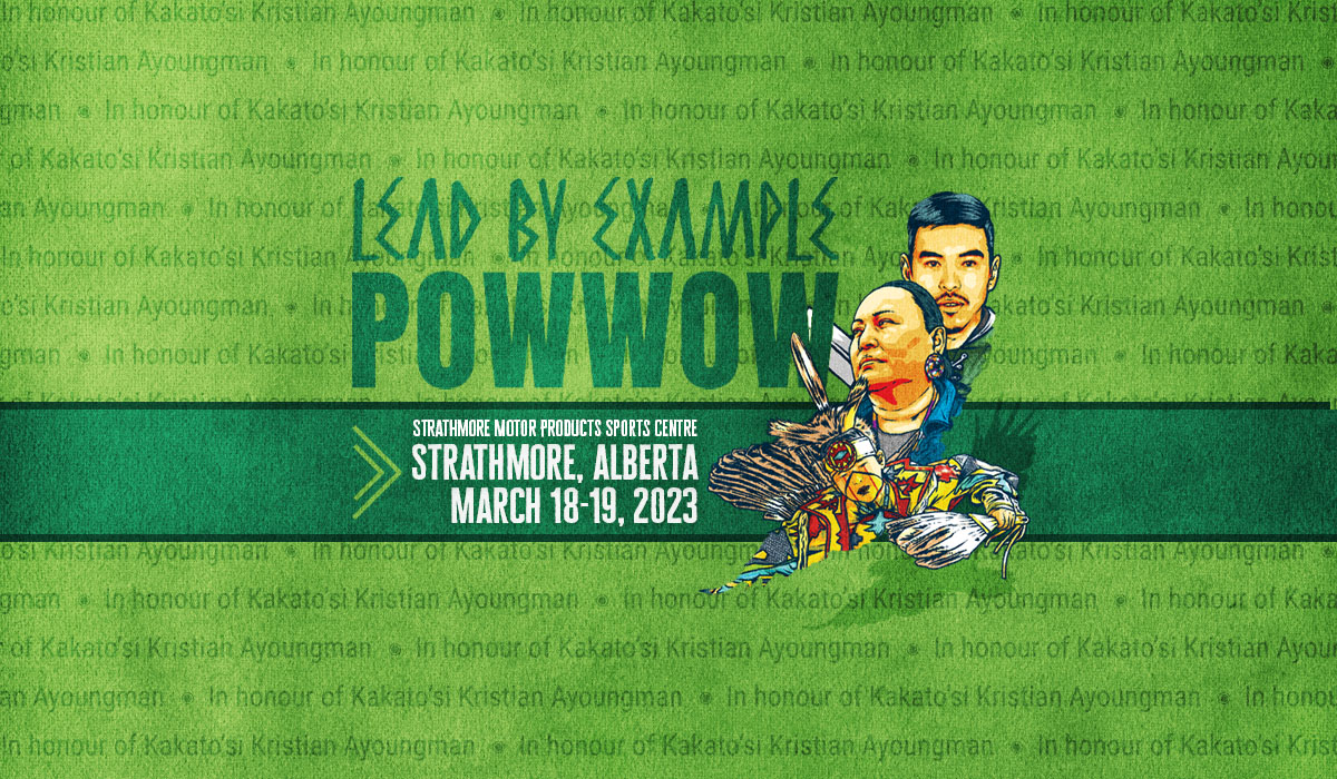 Illustrated artwork for Lead by Example Powwow