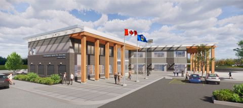 Strathmore Municipal Building artist rendering