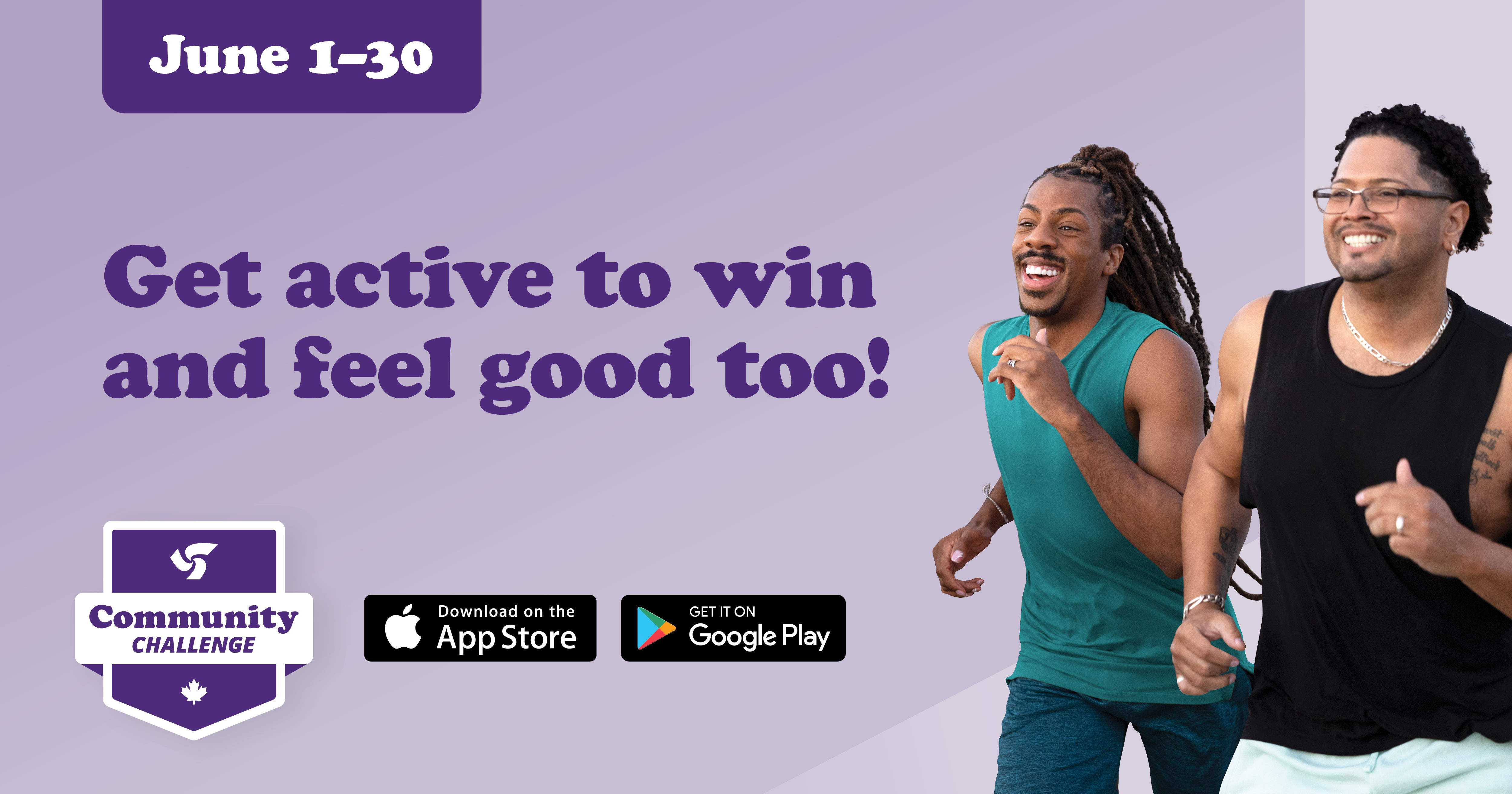Get active and feel good too! June 1-30